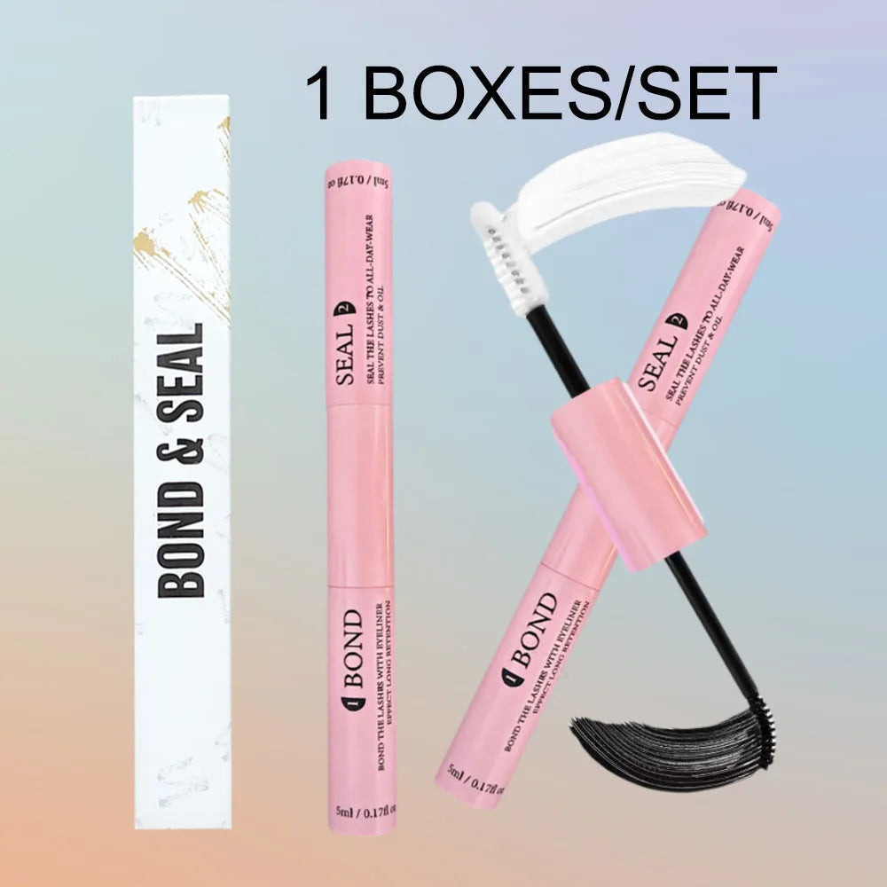 Lash Bond and Seal 10ml Individual Lashes Glue and Seal Super Strong Hold Lash Extension and Lash Glue Remover 5ml Tweezers Kit