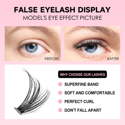 DIY Eyelash Extension Kit – Individual Lash Clusters with Tools