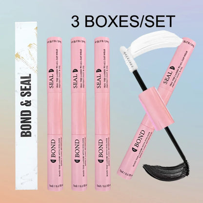 Lash Bond and Seal 10ml Individual Lashes Glue and Seal Super Strong Hold Lash Extension and Lash Glue Remover 5ml Tweezers Kit