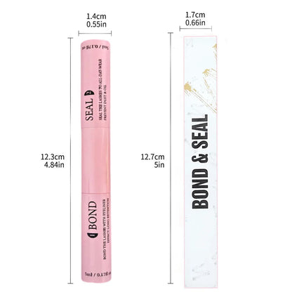 Lash Bond and Seal 10ml Individual Lashes Glue and Seal Super Strong Hold Lash Extension and Lash Glue Remover 5ml Tweezers Kit